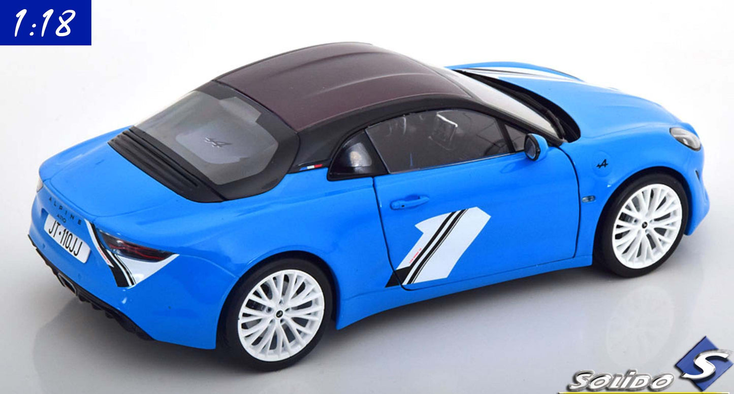 Solido 1:18 Alpine A110 San Remo 73 (2023) lightblue white black (S1801625)