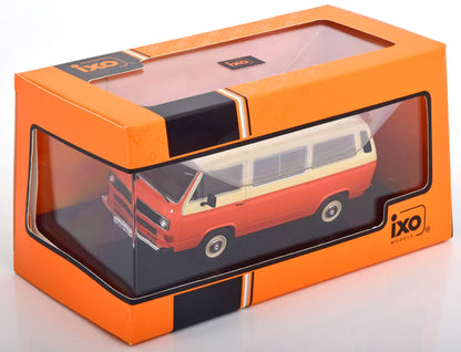 Ixo 1:43 VW Bus T3 Caravelle 1981 Orange Creme (CLC501)