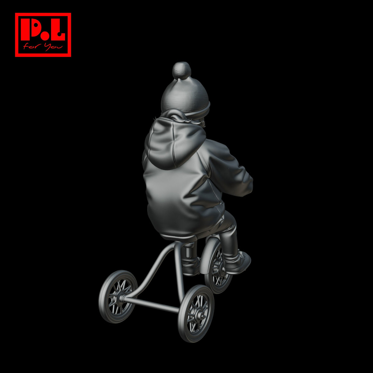 A child is riding a bicycle — 3D print STL files