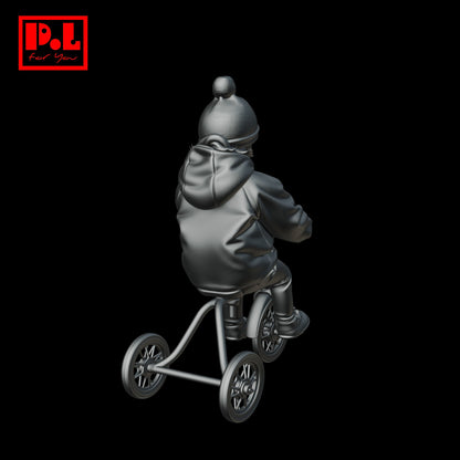 A child is riding a bicycle — 3D print STL files