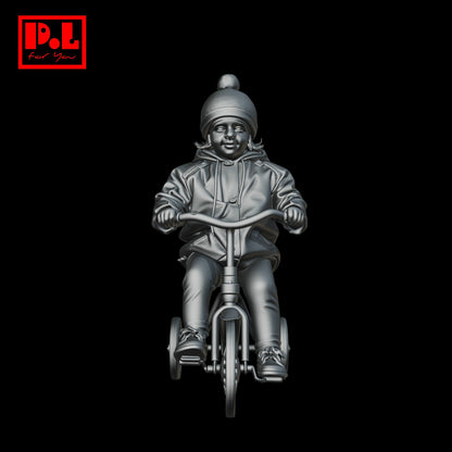 A child is riding a bicycle — 3D print STL files