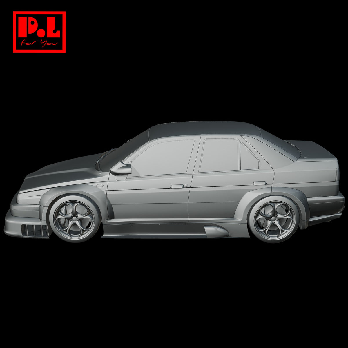 Alfa Romeo 155 2.5 V6 TI DTM Custom (1993) — 3D print STL files