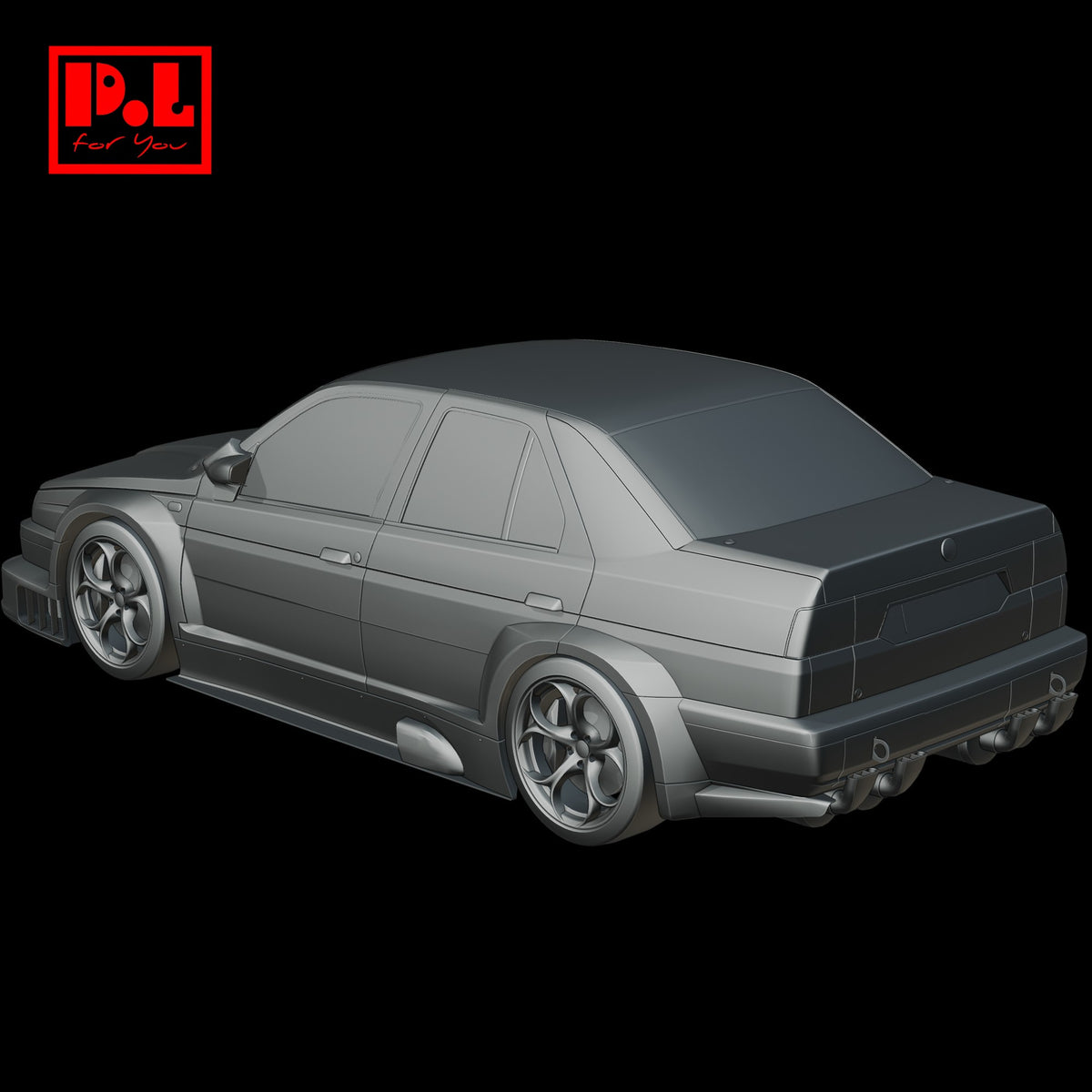 Alfa Romeo 155 2.5 V6 TI DTM Custom (1993) — 3D print STL files