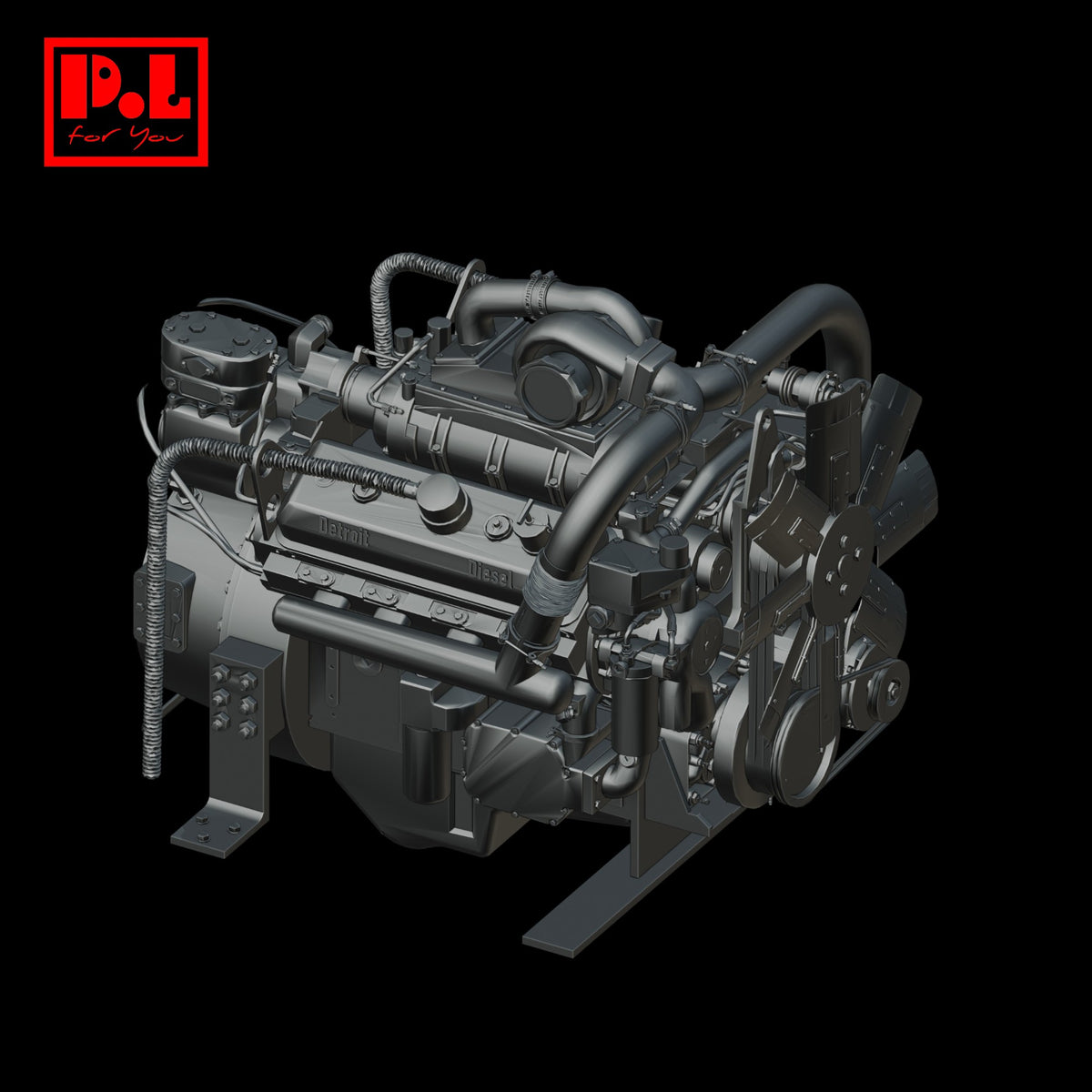 American Diesel Engine — 3D print STL files