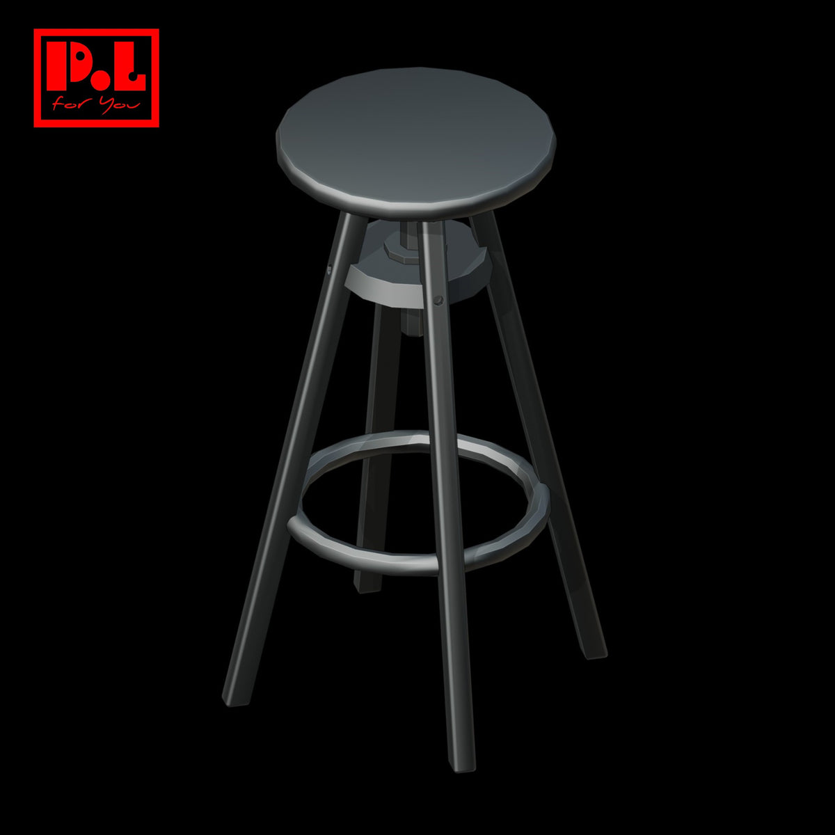Bar stool — 3D print STL files