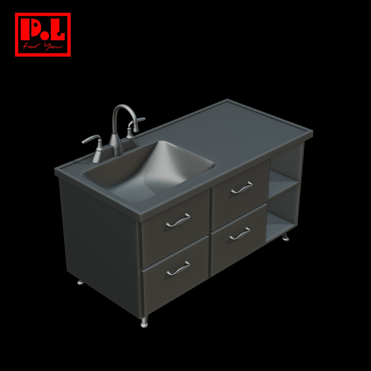 Bathroom furniture — 3D print STL files