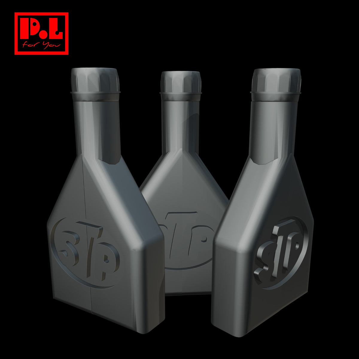 Bottle of STP additive — 3D print STL files