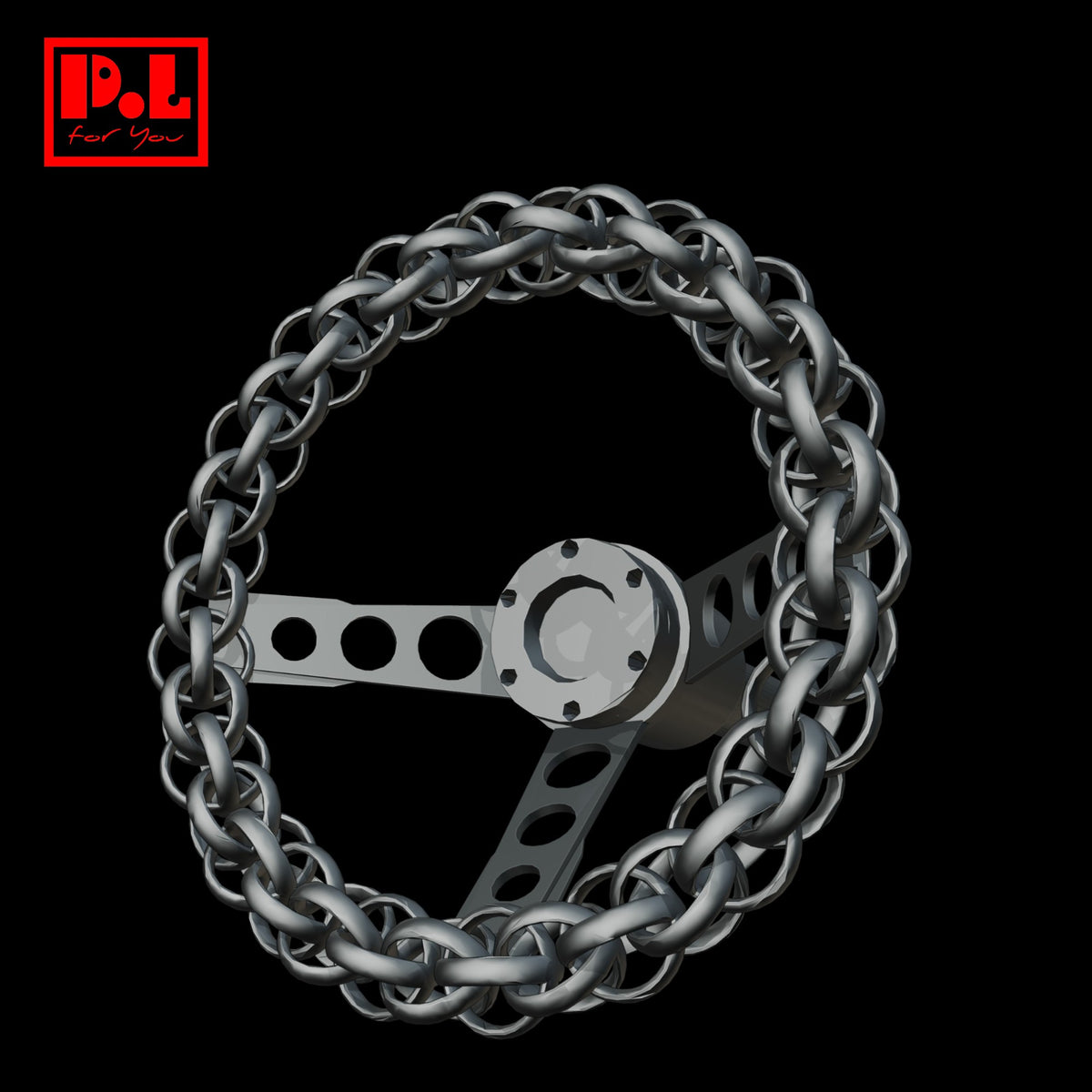 Chain steering wheel — 3D print STL files
