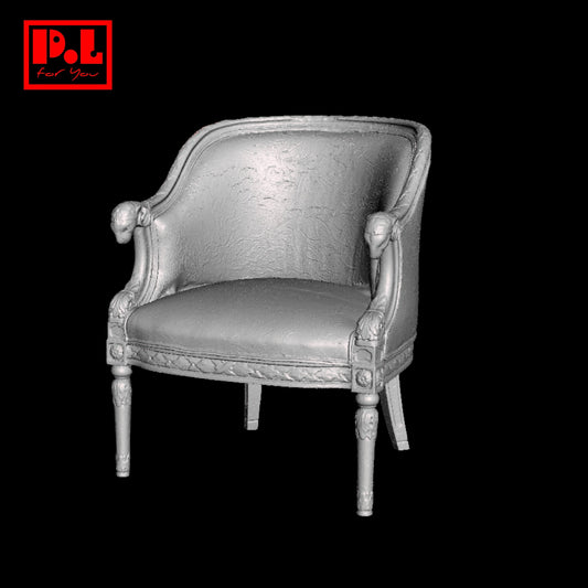 Chair Classy with Ram's Head Arms — 3D print STL files