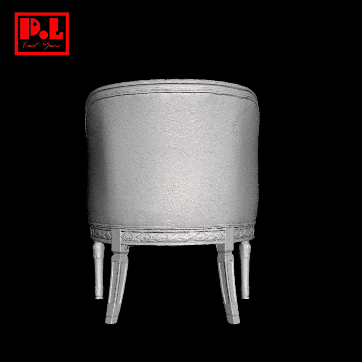 Chair Classy with Ram's Head Arms — 3D print STL files