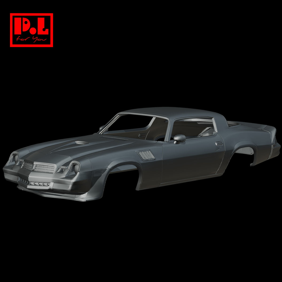 Chevrolet Camaro Z28 (1979) Car body — 3D print STL files