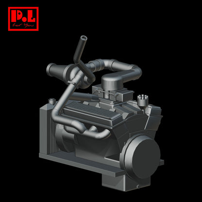 Chevrolet Engine V8 Turbo — 3D print STL files