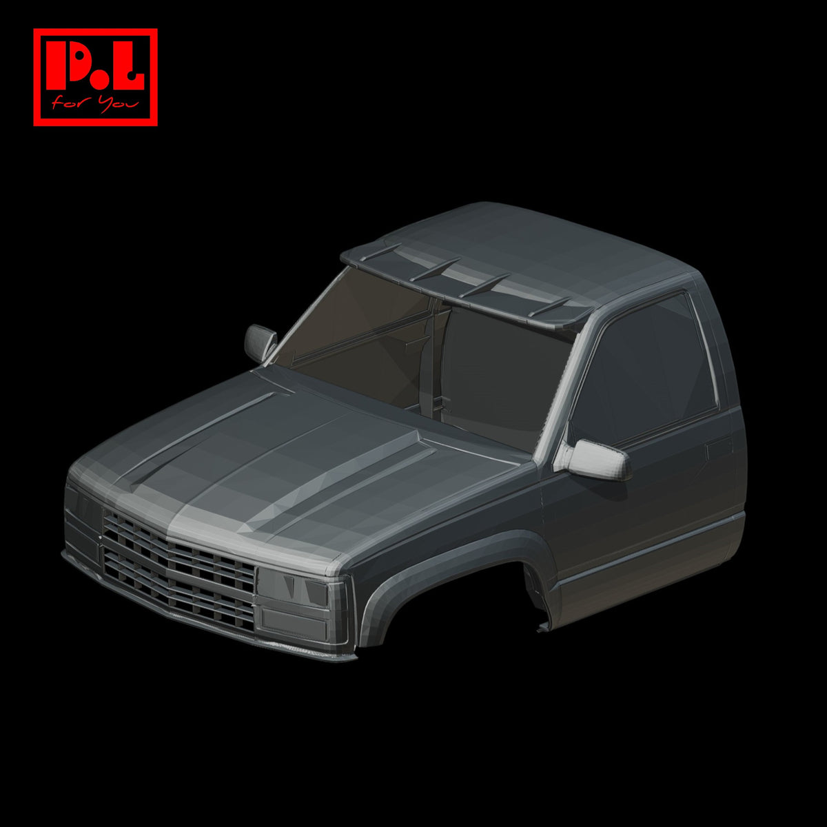 Chevrolet Silverado (1995) Car body — 3D print STL files