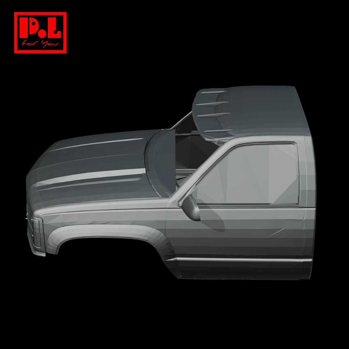Chevrolet Silverado (1995) Car body — 3D print STL files