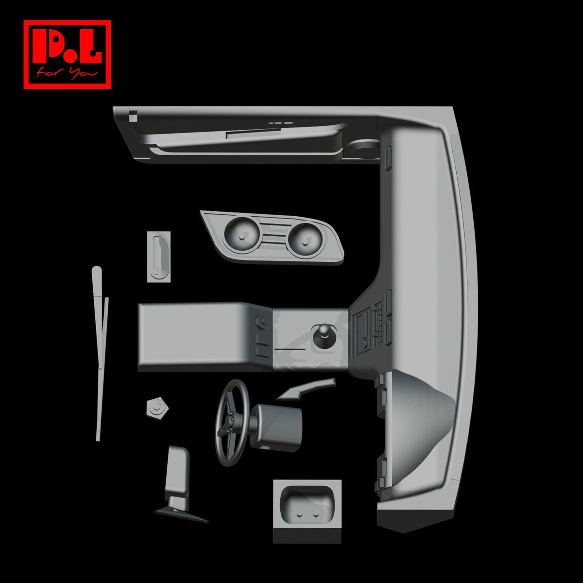 Cocpit Nissan 180, 240SX — 3D print STL files