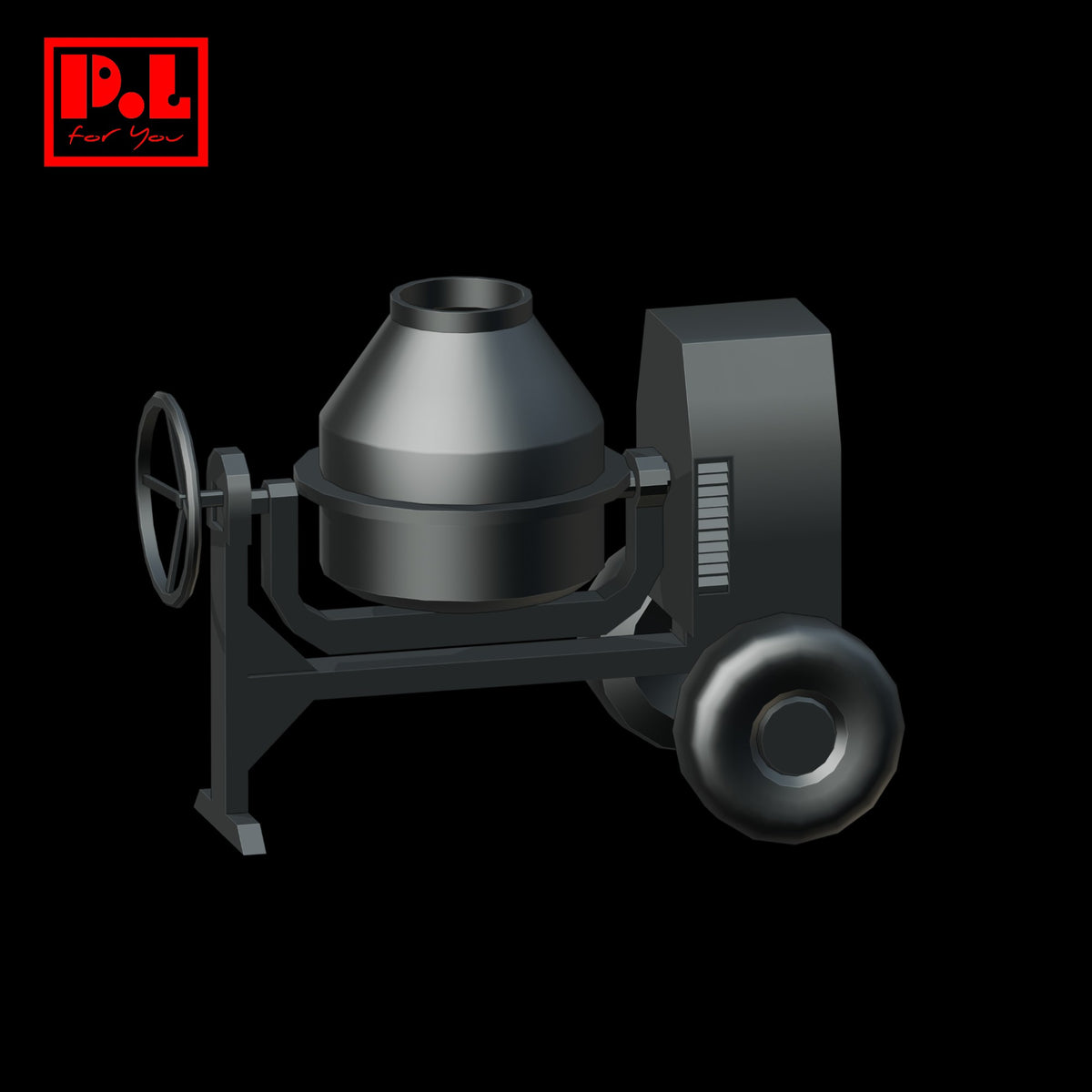 Concrete mixer — 3D print STL files