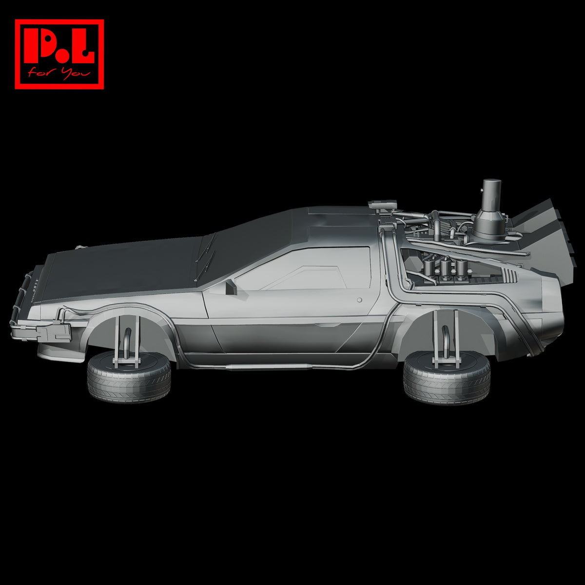 DeLorean DMC-12 (Back to the Future II) — 3D print STL files