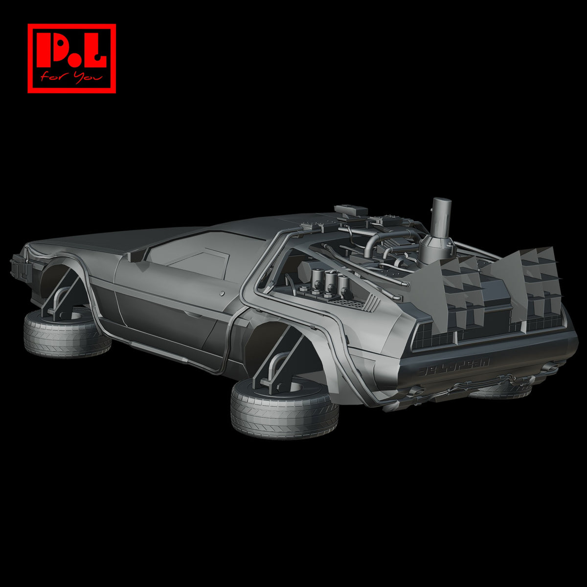 DeLorean DMC-12 (Back to the Future II) — 3D print STL files