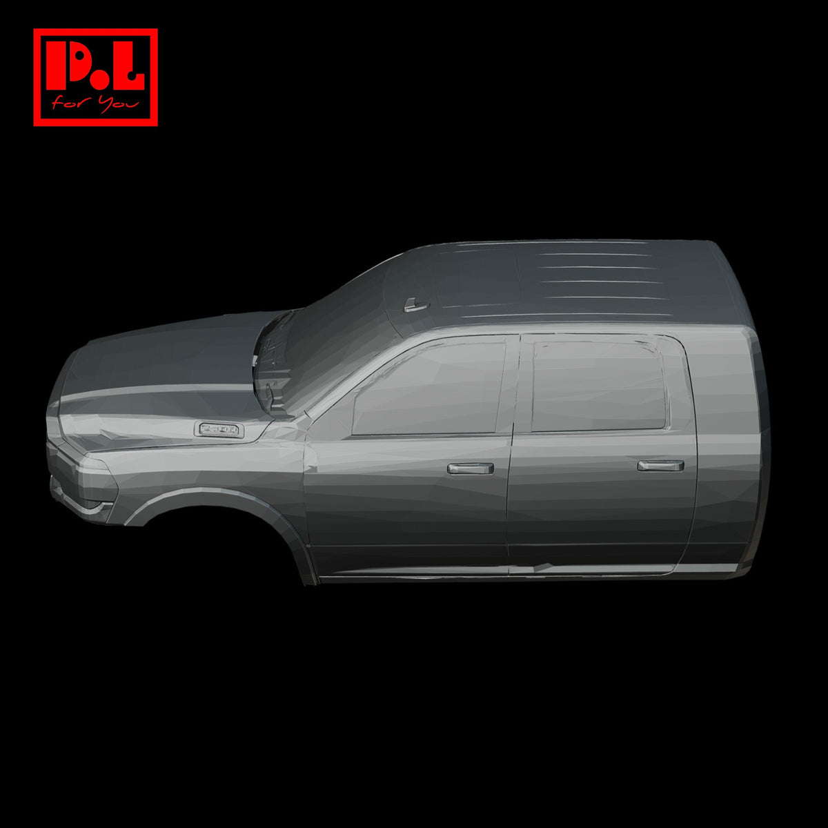 Dodge Ram V (2019) Car body — 3D print STL files