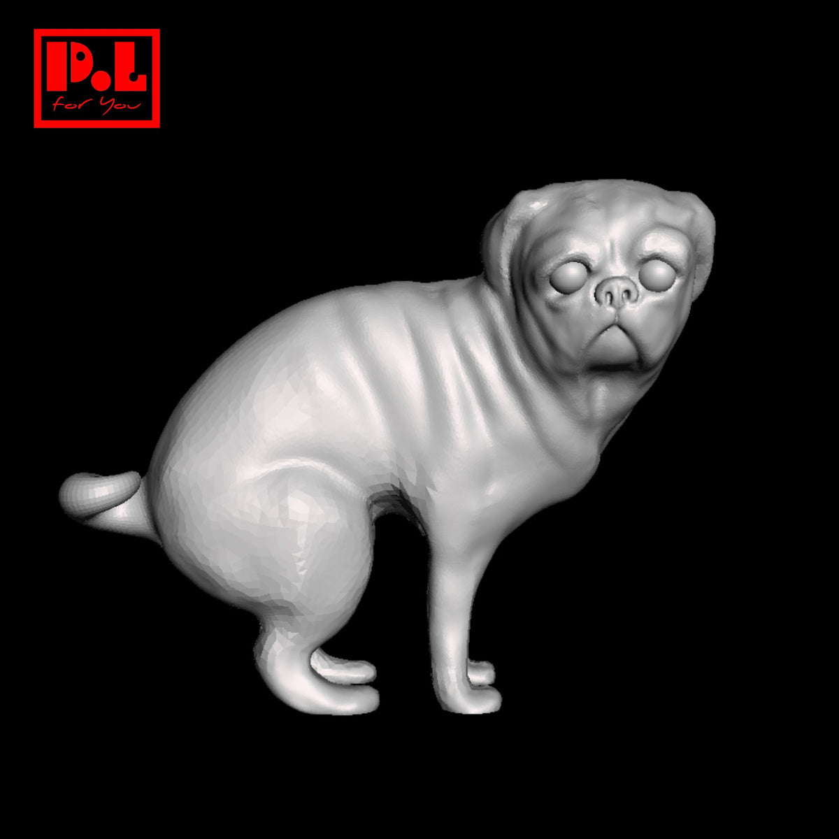 Pug v2 — 3D print STL files