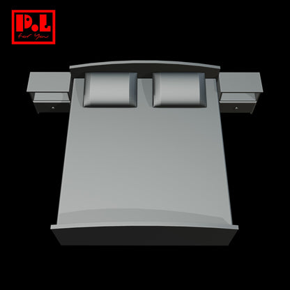 Double bed + bedside tables — 3D print STL files