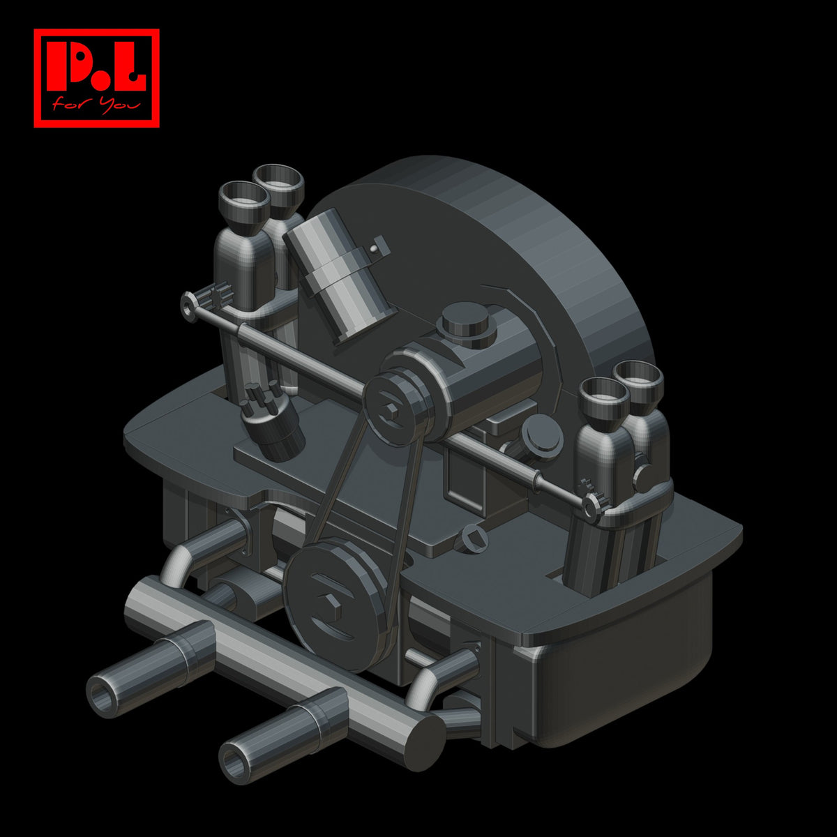 Engine Air-Cooled VW Beetle — 3D print STL files