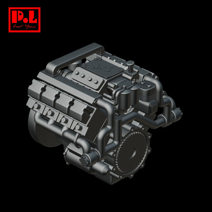 Engine V6 — 3D print STL files
