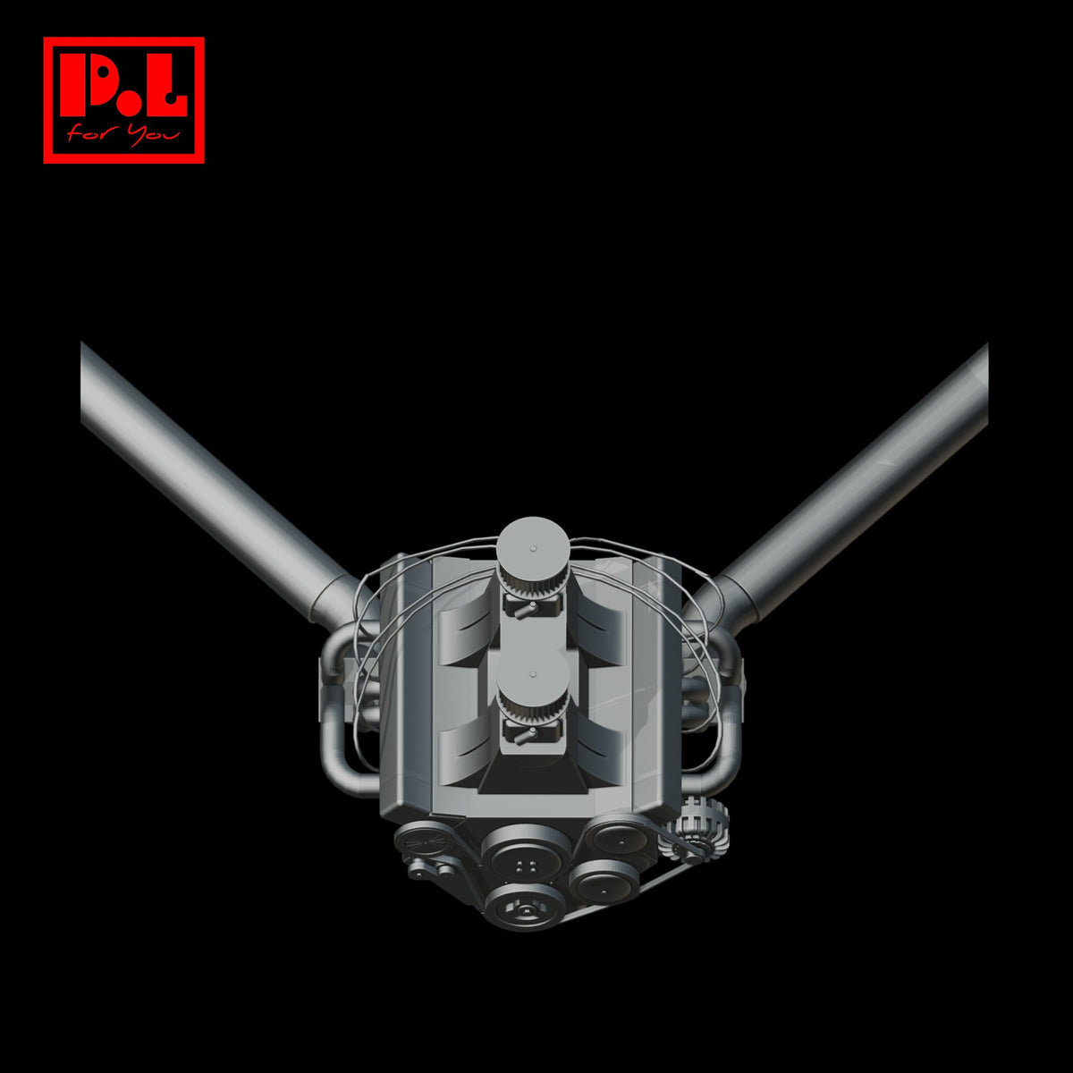 Engine v2 — 3D print STL files