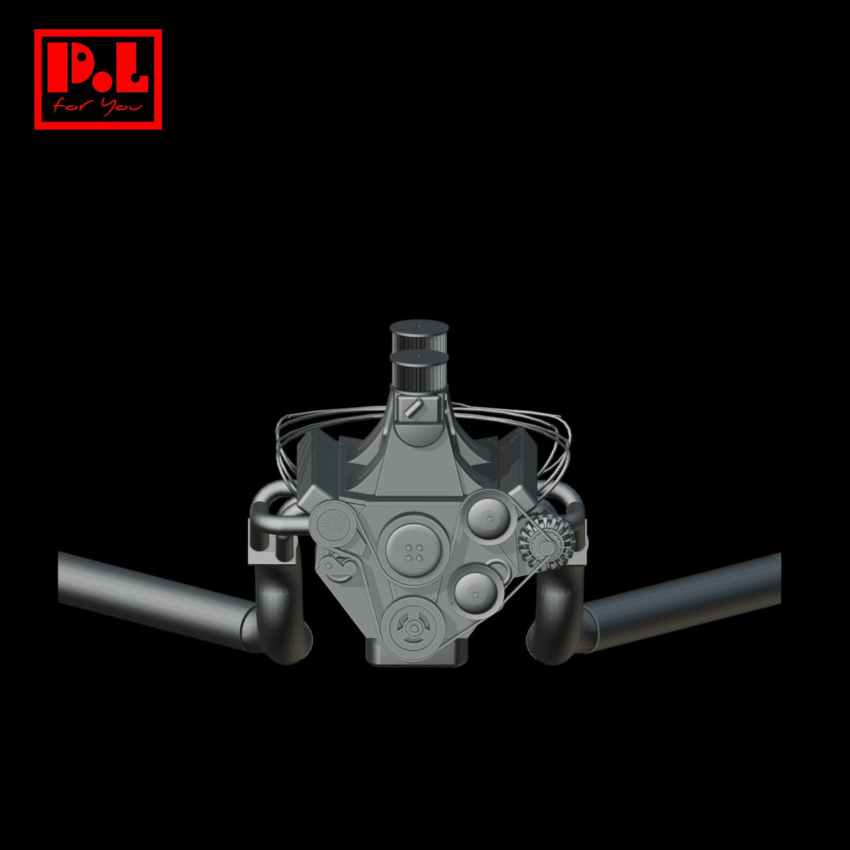 Engine v2 — 3D print STL files