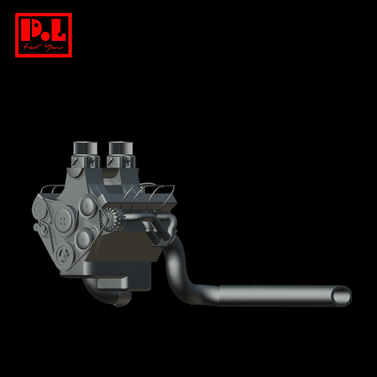 Engine v2 — 3D print STL files