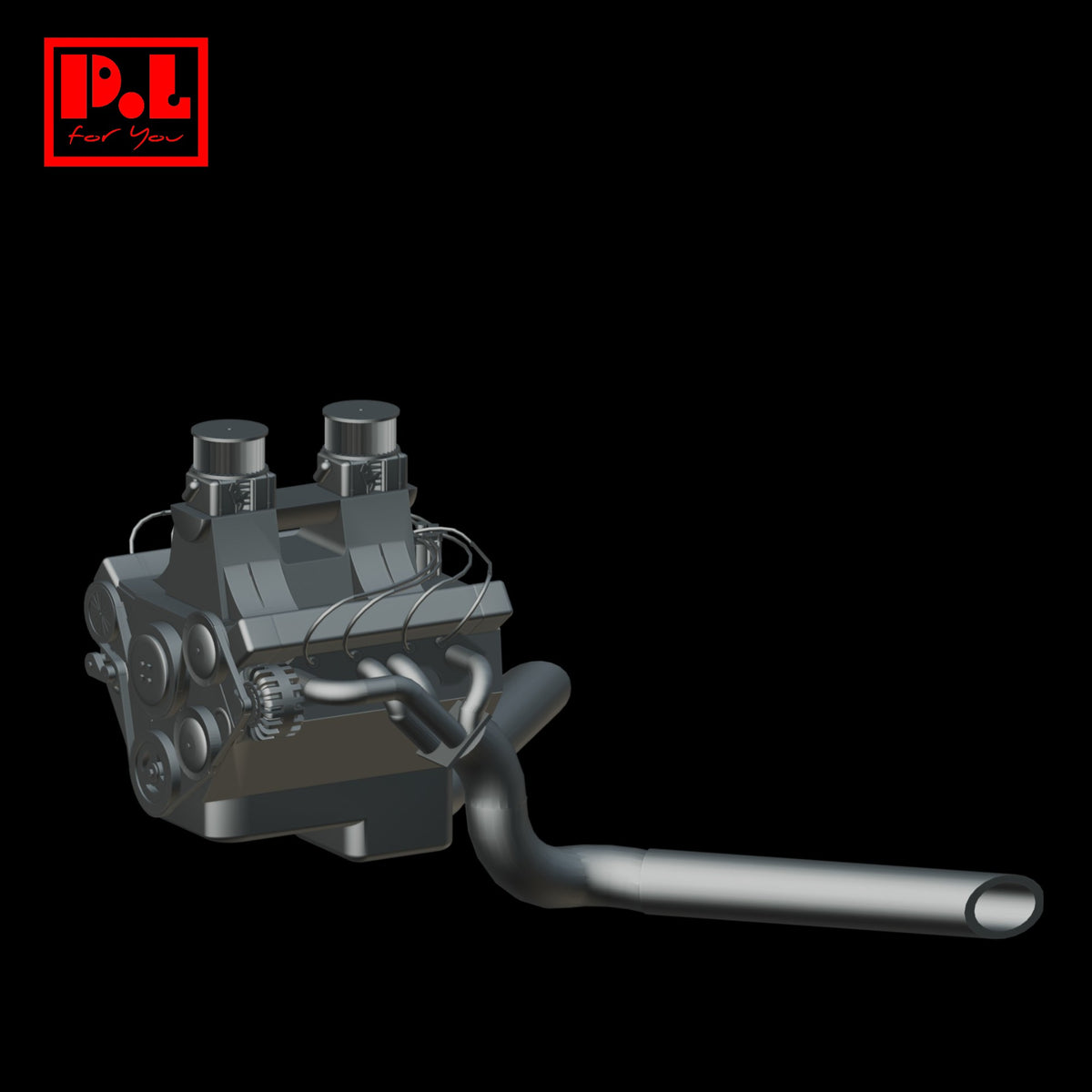 Engine v2 — 3D print STL files