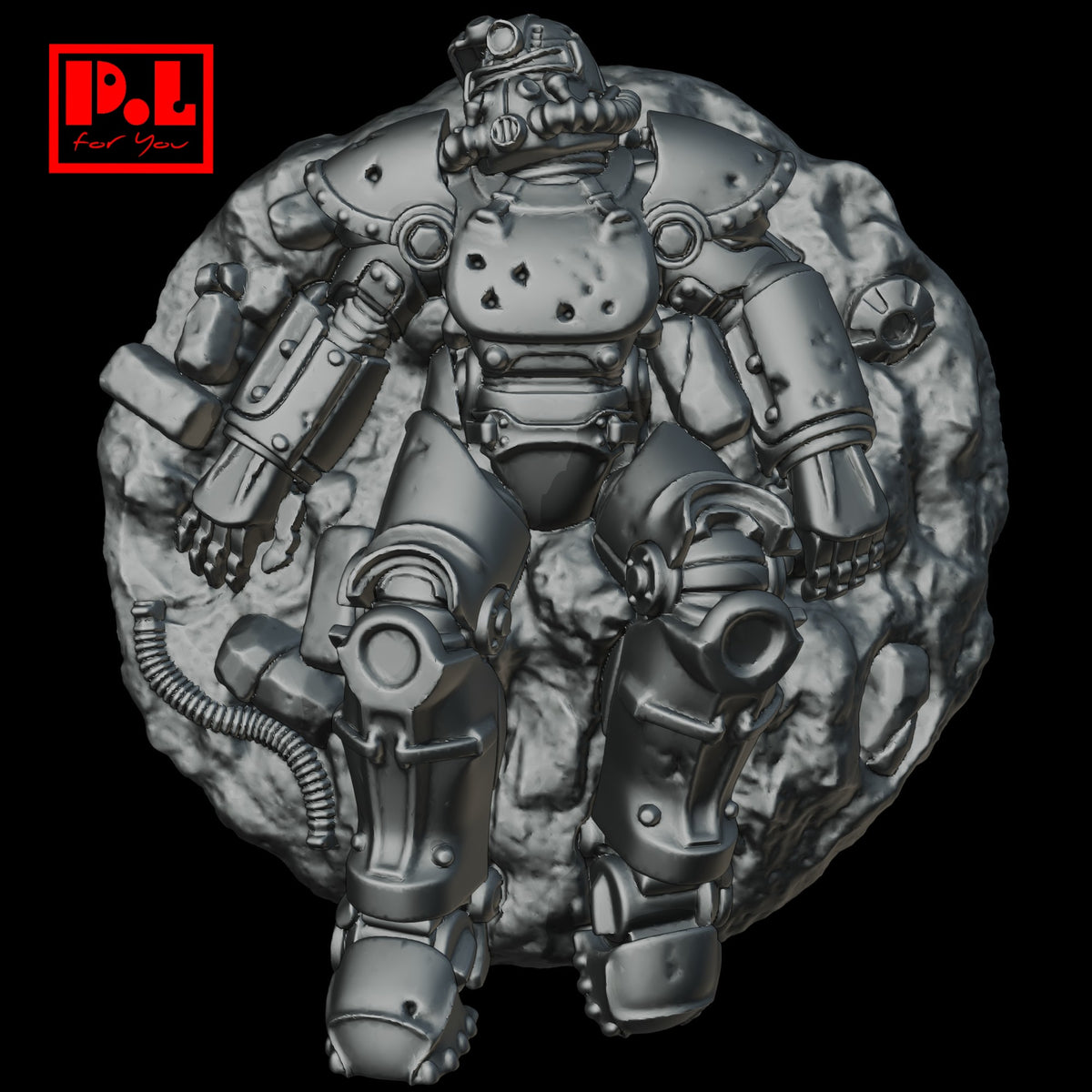Fallout - T-49 Power Armor v2 — 3D print STL files