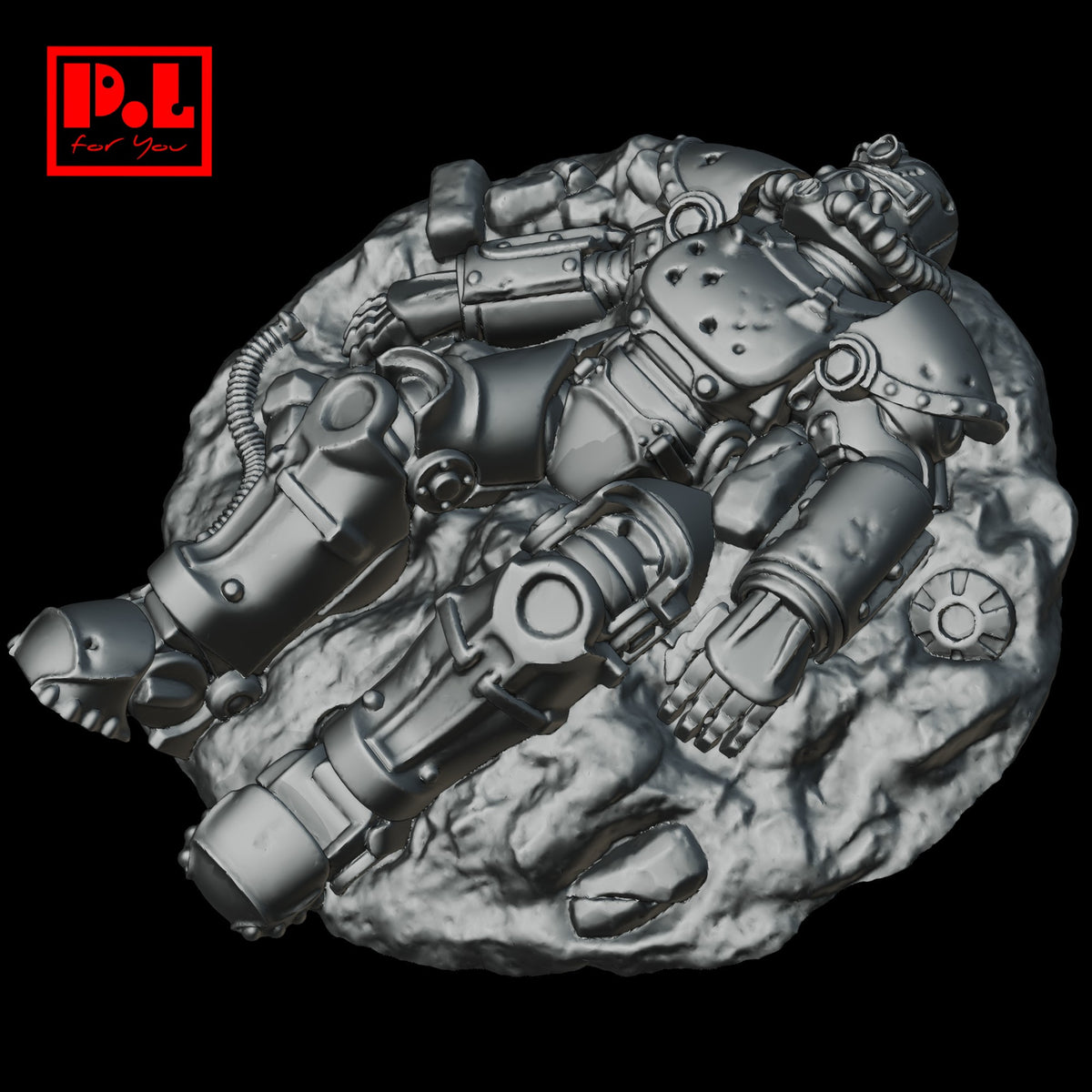 Fallout - T-49 Power Armor v2 — 3D print STL files