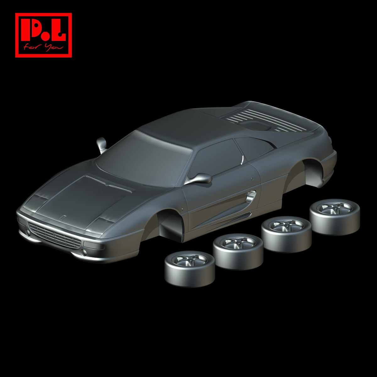 Ferrari F355 Berlinetta (1994) — 3D print STL files