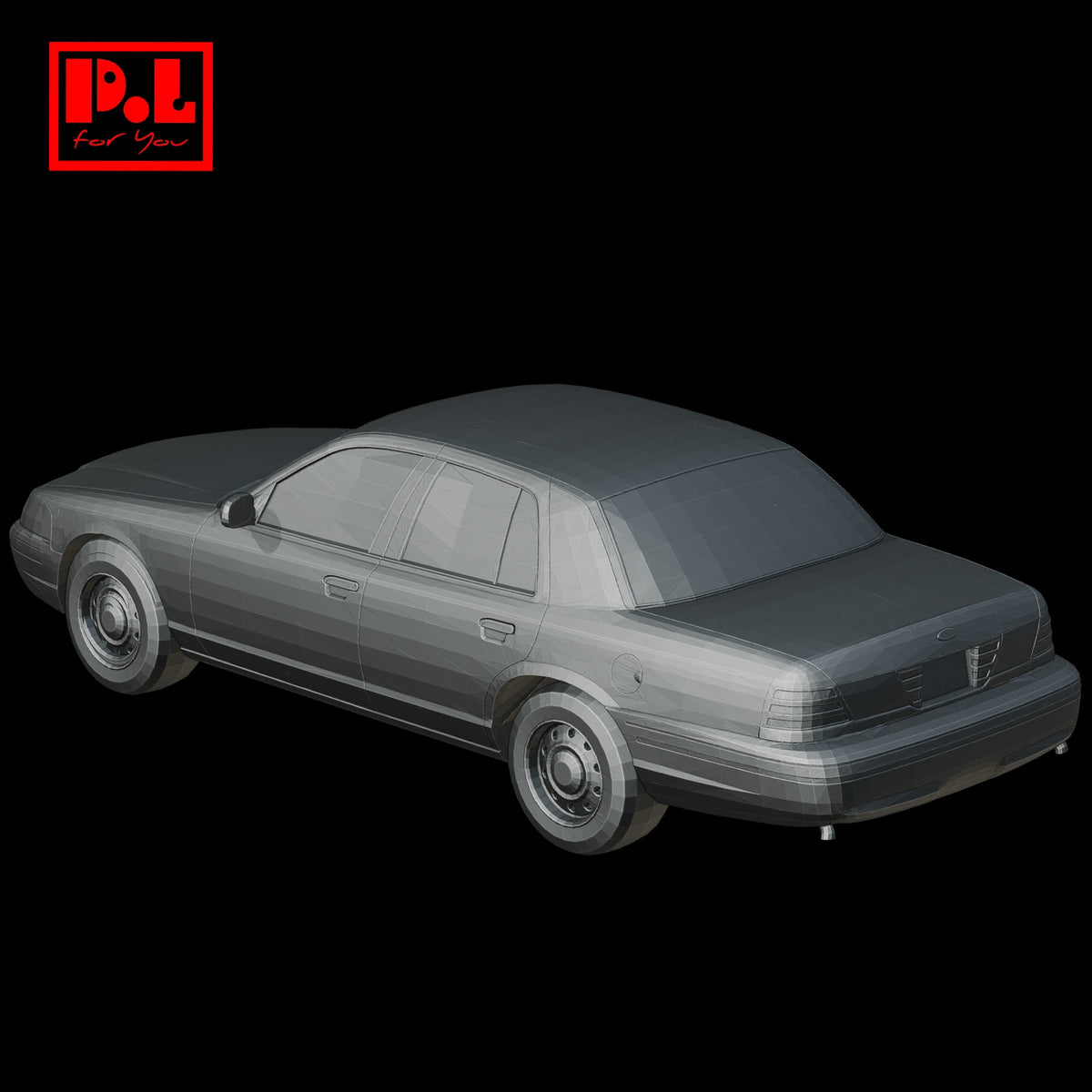 Ford Crown Victoria (1998) — 3D print STL files