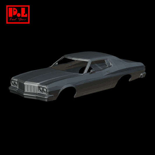 Ford Gran Torino (1976) Car body — 3D print STL files