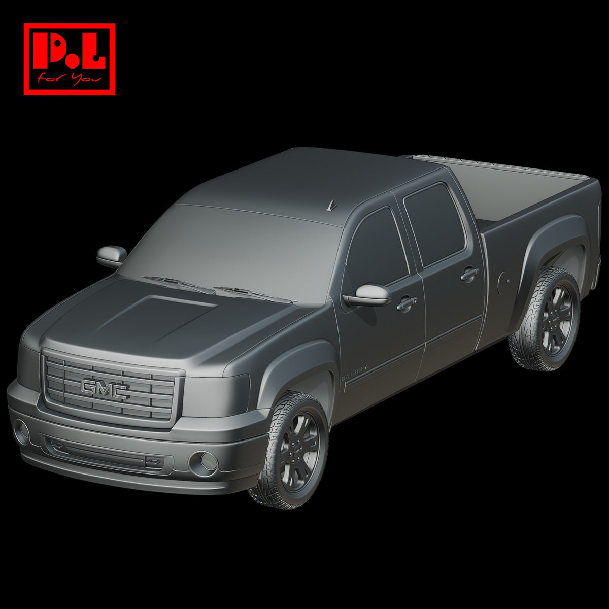 GMC Sierra 1500 Crew Cab (2007) — 3D print STL files