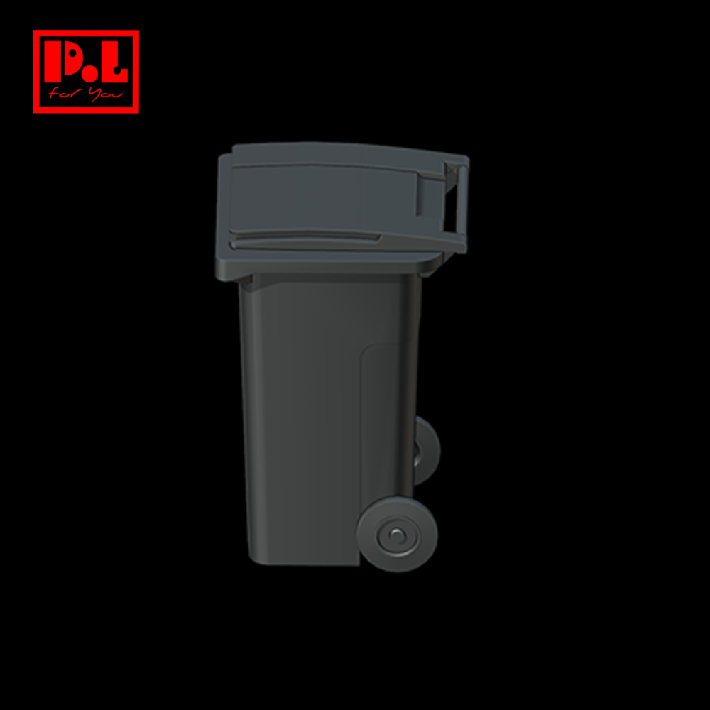 Garbage Container Plastic Trash Can 120 Liter — 3D print STL files