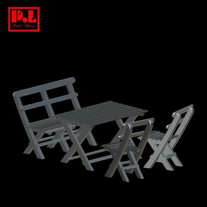Garden Furniture & Outdoor Dining Set — 3D print STL files