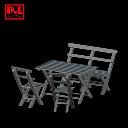 Garden Furniture & Outdoor Dining Set — 3D print STL files