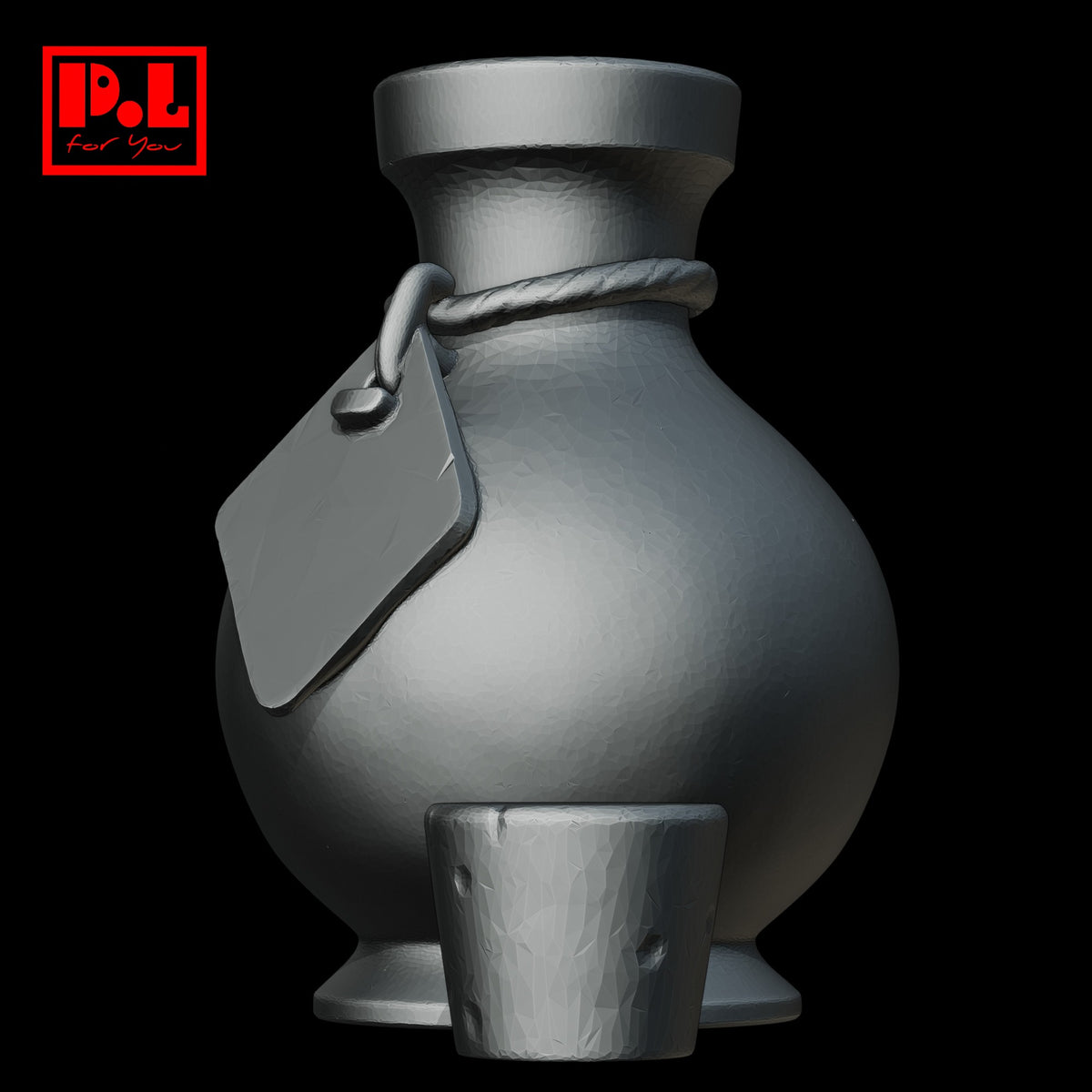 Glass Potion Bottle With Cork — 3D print STL files