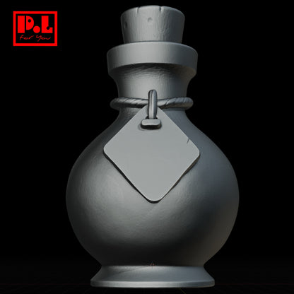 Glass Potion Bottle With Cork — 3D print STL files