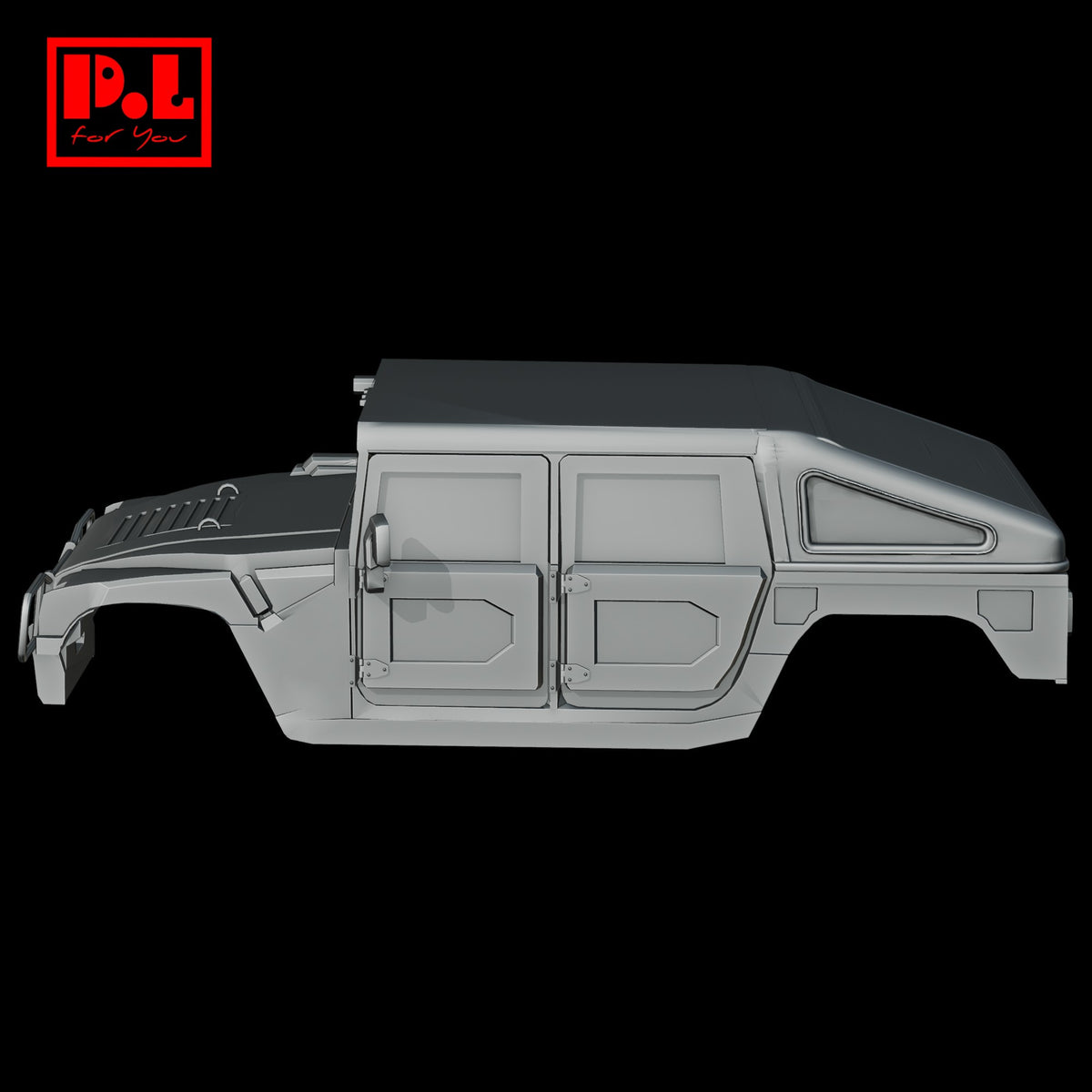 HUMMER H1 (2006) Car body — 3D print STL files
