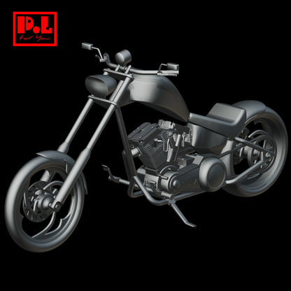 Harley-Davidson chopper custom — 3D print STL files