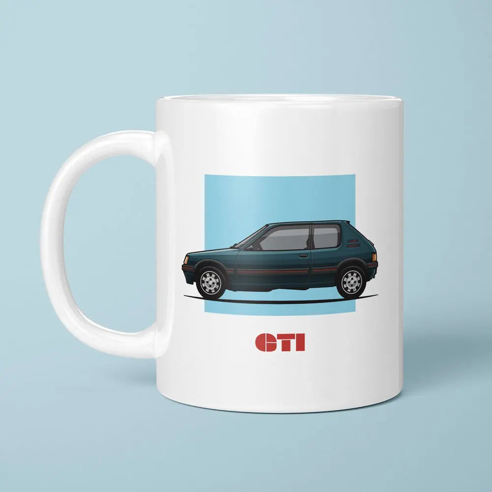A Tea Cup / Coffe Mug — "Peugeot 205 GTi"