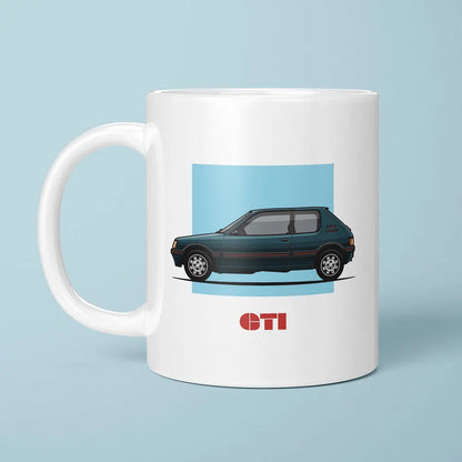 A Tea Cup / Coffe Mug — "Peugeot 205 GTi"