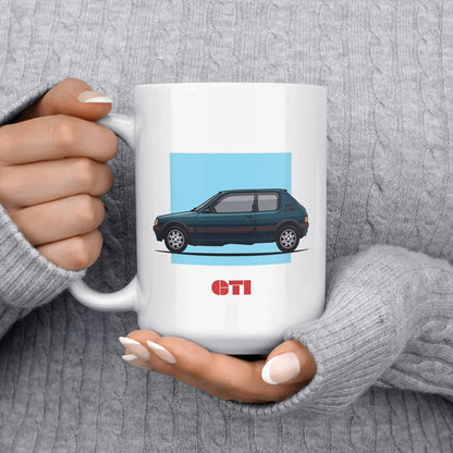 A Tea Cup / Coffe Mug — "Peugeot 205 GTi"