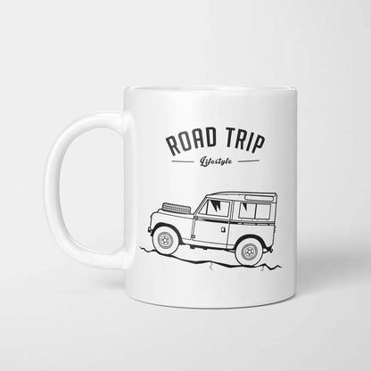 A Tea Cup / Coffe Mug — "Land Rover Road Trip"