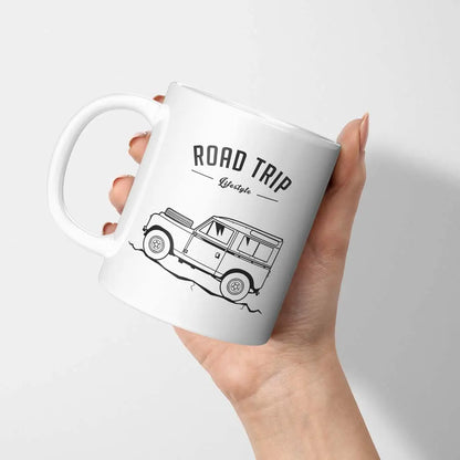 A Tea Cup / Coffe Mug — "Land Rover Road Trip"