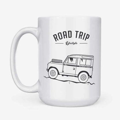 A Tea Cup / Coffe Mug — "Land Rover Road Trip"